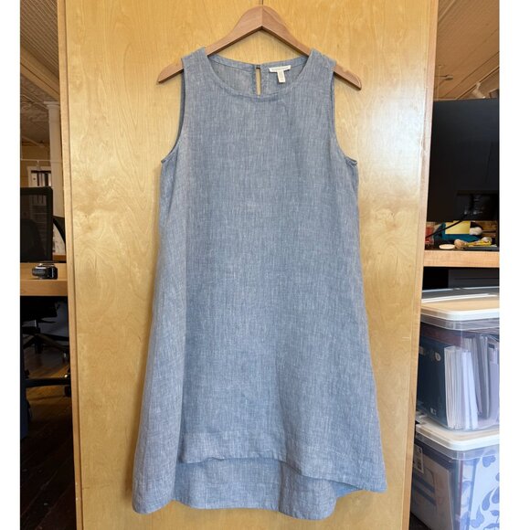Eileen Fisher - Linen A-Line Dress - Picture 1 of 5